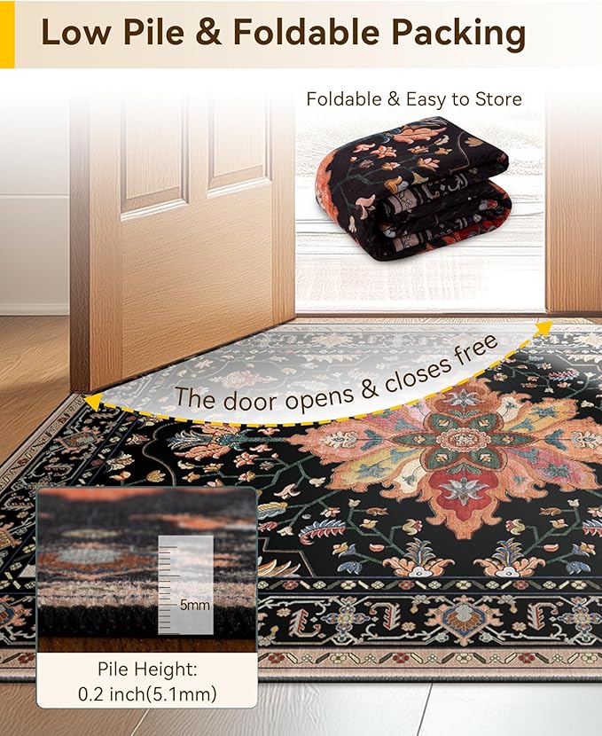 RELEANY Washable Area Rug, Runner 3'x20', Water Repellent, Pet Friendly - Image 5