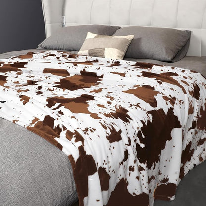 Edenleaf Cow Print Blanket, Ultra Cozy Cow Throw Blanket - Image 5