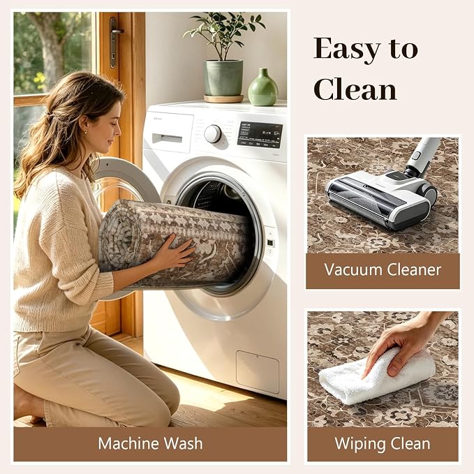 9x12 Ft Extra Large Area Rugs for Living Room, Soft Non-Slip Machine Washable - Image 8