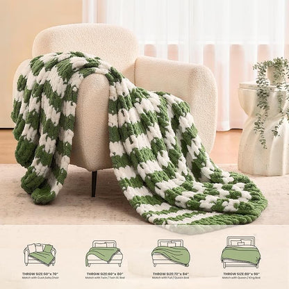 L'AGRATY Chunky Knit Throw Blanket - Image 6