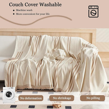 DREAMINGO Couch Cover Reversible Chenille Furniture Protector Sofa Covers - Image 6