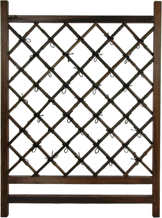 Red Lantern Japanese Wood & Bamboo Fence Section by RedLantern