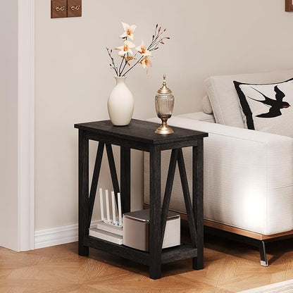 ChooChoo Farmhouse End Table, Narrow Side Table, Slim End Table - Image 4