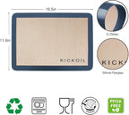 Silicone Baking Mat Half Sheet Non Stick Food Safe Baking Sheet for Oven - Replace Reusable Parchment Paper- Silicone Induction Cooktop Protector, Pan Liner 2 Pack,Cooking Essentials Gadgets