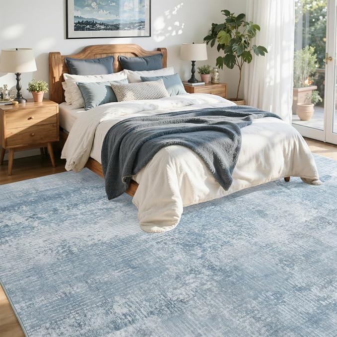 4x6 Ft Area Rugs for Living Room, Soft Non-Slip Washable Rugs Modern Abstract - Image 4