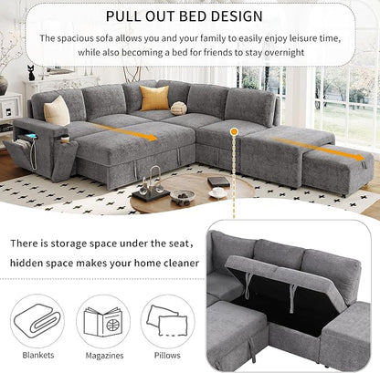 Merax L-Shaped Modular Sofa - Image 6