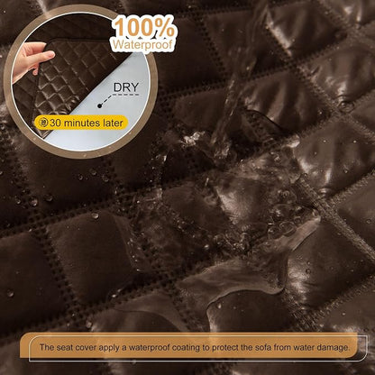 HDCAXKJ 100% Waterproof Reclining Sectional Couch Covers L Shape Recliner Sofa - Image 3