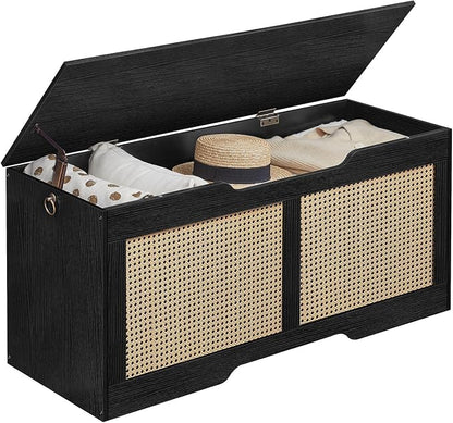 HOOBRO Storage Bench, 43.3" Toy Box, Rattan-Like Storage Chest, Sturdy Entryway - Image 9