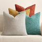 MIULEE Decorative Chenille Fall Pillow Covers Orange Teal 18x18 Pack of 4 | by MIULEE