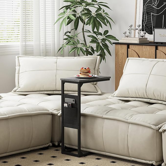 TUTOTAK C Shaped End Table, Side Table - Image 9