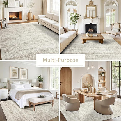 Washable Rugs 5x7 Area Rugs for Living Room, Dining Room Carpet | Ultra Soft - Image 5