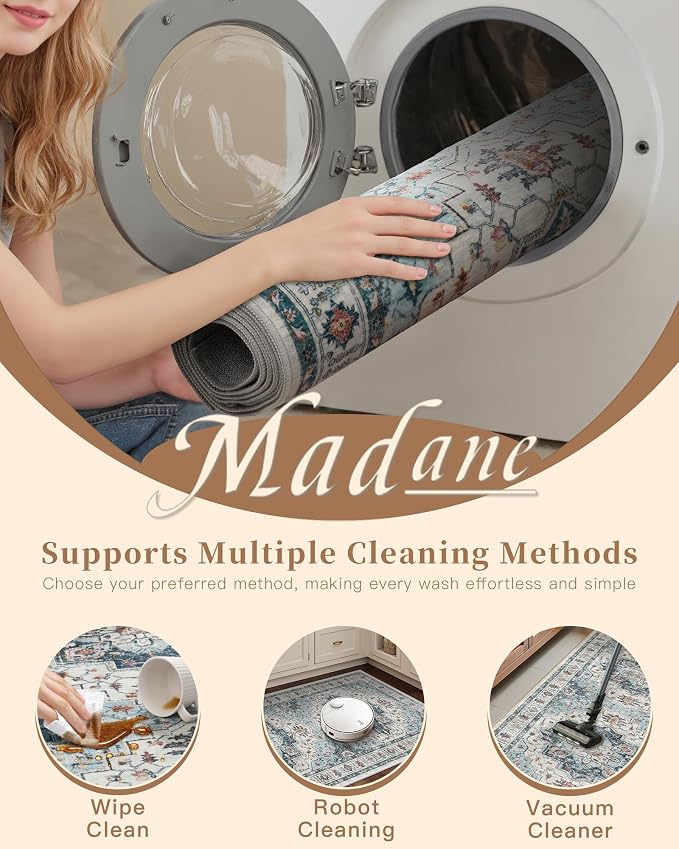 Madane Washable Entry Rug 3x4 Area Rugs - Image 8