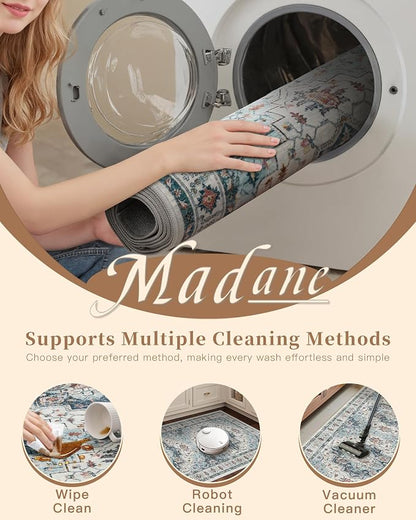 Madane Washable Entry Rug 3x4 Area Rugs - Image 8