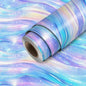 HOMETITUTE Pastel Blue Purple Dream Wave Wallpaper Peel and Stick Contact Paper by HOMETITUTE