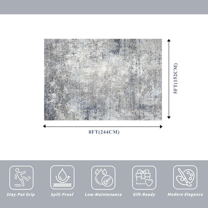 5x8 Washable Rug Living Room - Image 2