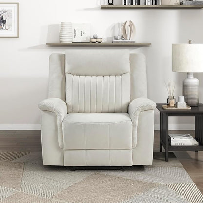 Lexicon Manual Recliner Chair, Polished Microfiber Reclining Sofa Chair - Image 7