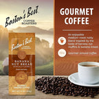Boston’s Best Coffee - Banana Nut Bread Flavored Delicious Gourmet Premium Ground Coffee, 11 oz. / 311 g Bag
