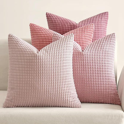 MIULEE Aesthetic Pink Spring Decorative Pillow Covers 18x18 Inch Set of 4 - Image 7