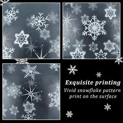 Skylety 40 Pieces Snowflake Balloons Bulk Winter Transparent Snowflake Latex Balloons for Christmas Birthday Wedding Party Decorations(Clear)