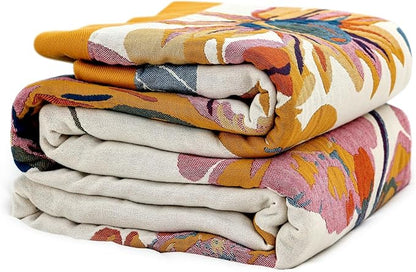 LUTBM King Throw Blanket for Bed 100% Cotton Boho Soft Rustic Quilt Butterfly by LUTBMFindYourFreeSpiritatHome