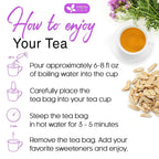 FreshDrinkUS, Premium 75 Astragalus Root Tea Bags, 100% Natural & Pure from Astragalus Root. Astragalus Root Herbal Tea. Made with Natural Material Tea Bags. No Sugar, No Caffeine, No Gluten, Vegan.