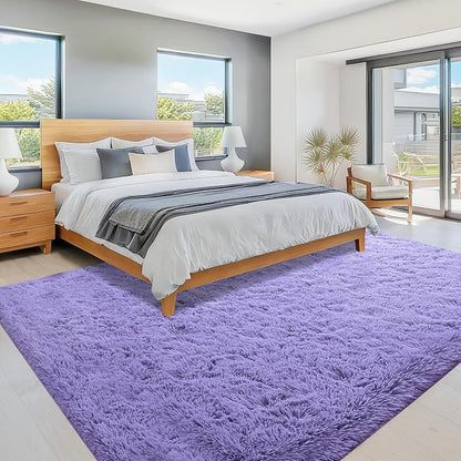 8x10 Area Rugs for Living Room: Fluffy Shag Soft Washable Rug Large Fuzzy Plush - Image 6