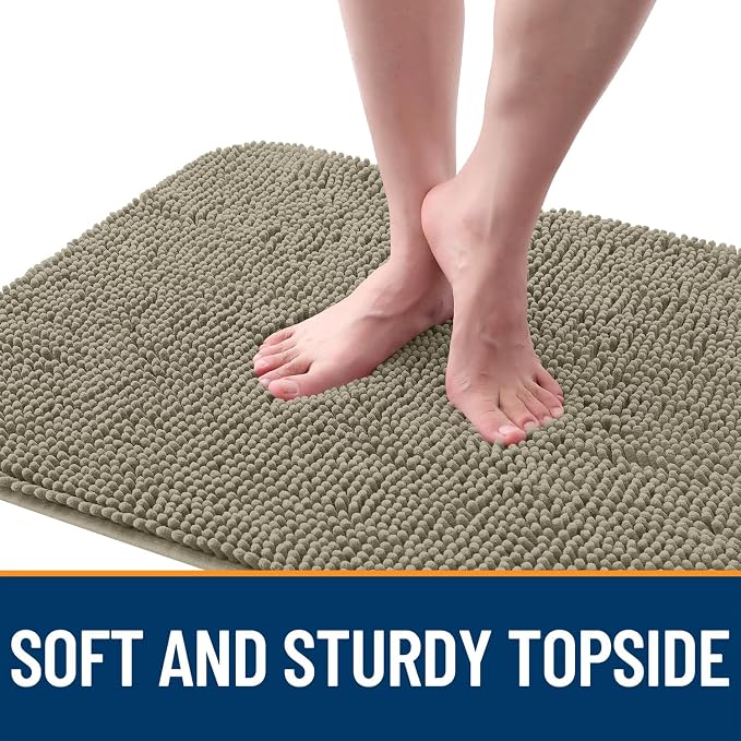 OLANLY Dog Door Mat for Muddy Paws 44x32, Super Absorbent Chenille Mud Mat | - Image 4