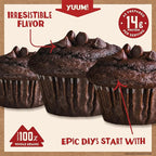 Kodiak Cakes Power Bake Muffin Mix, Double Dark Chocolate, 14 Ounce (Pack of 6)