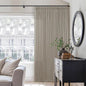 Taupe Burlywood Pinch Pleat Linen Curtains 96 Inches Long 70 Inch Wide | Light by Twodrapes