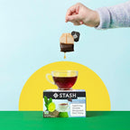 Stash Tea Double Bergamot Earl Grey Black Tea - Caffeinated, Non-GMO Project Verified Premium Tea with No Artificial Ingredients, 18 Count (Pack of 6) - 108 Bags Total