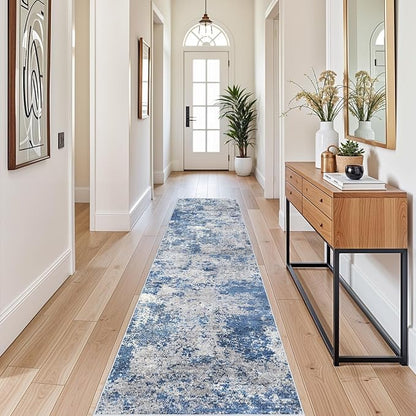 2x10 ft Washable Hallway Runner Rug – Non-Slip Stain-Resistant Low-Pile Long - Image 4