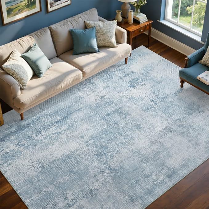 4x6 Ft Area Rugs for Living Room, Soft Non-Slip Washable Rugs Modern Abstract - Image 2