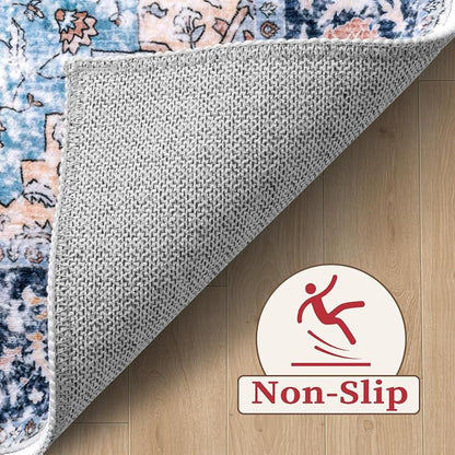 SERISSA 5x7 Washable Non Slip Boho Area Rug - Image 4