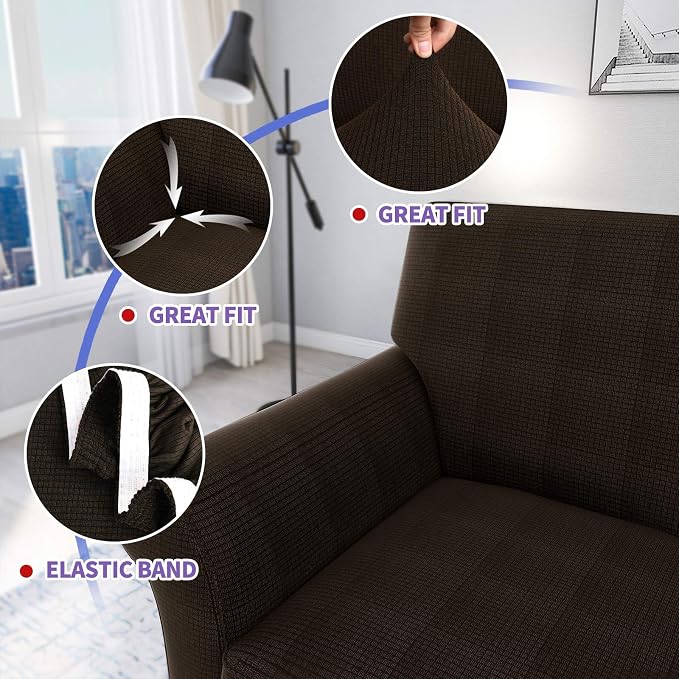 ZNSAYOTX 2 Piece Chair Covers for Living Room - Image 3