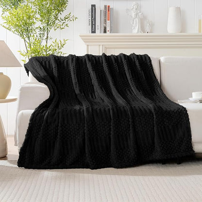 90x90 Inch Black Queen Large Blanket - Image 6