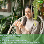 FreshDrinkUS, Premium 2oz Natural Pandan Leaves Dried, 100% Pure Dried Pandan Leaves, Pandan Leaf Tea, No Additives, No Caffeine, Vegan (2 oz Dried Leaves)