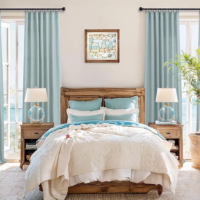 Seafoam Green Curtains 96 Inches Long - Image 6