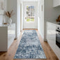 Aelenmu Runner Rugs for Hallways Kitchen Non Slip Washable 2.6x8 Blue Grey | by Aelenmu