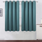 Sea Teal Thermal Blackout Curtains/52 x 72 Inch/Set of 2 Panels Room Darkening by Lemomo
