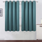 Sea Teal Thermal Blackout Curtains/52 x 63 Inch/Set of 2 Panels Room Darkening by Lemomo