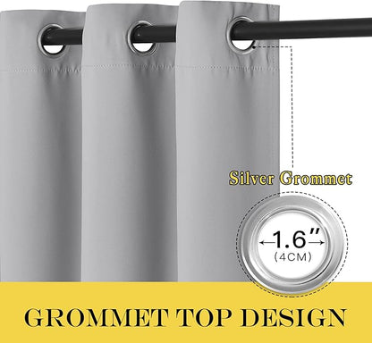NICETOWN Bedroom Curtain Room Darkening Drapery 102 inches Length - Image 6