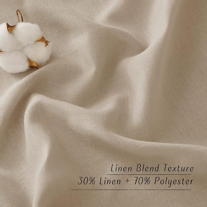 NICETOWN Rustic Linen 132 inch Long Curtains - Image 6