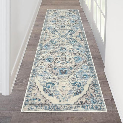 HEBE Hallway Runner Rug 2'x6', Washable Non Slip Kitchen Rug Runner | Soft Boho by HEBE