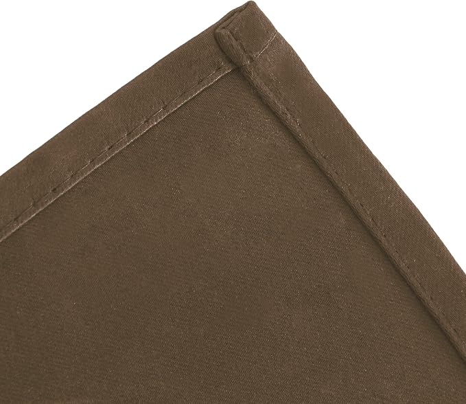 Blackout Curtains 66 x 72 Inch Long Brown Curtains Set of 2 Panels Room - Image 7
