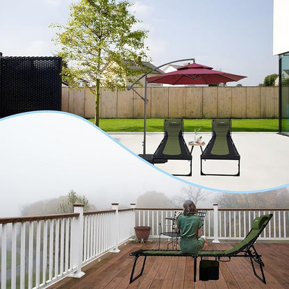 Oversized Padded Outdoor Folding Lounge Chair - Image 7