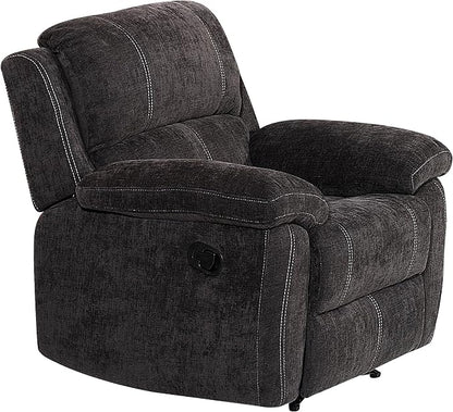 Betsy Furniture Modern Fabric Recliner Sofa Set, Loveseat w/Console, Recliner - Image 8