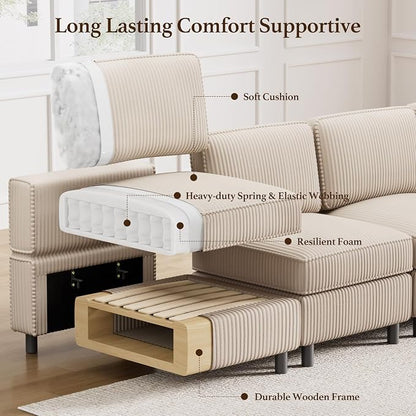 Belffin 9 Seats Modular Sectional Sofa - Image 4
