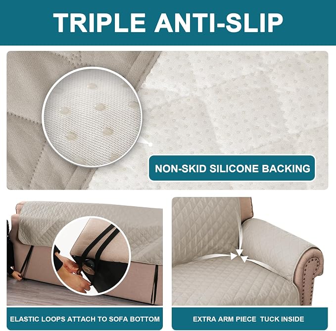 Turquoize 100% Waterproof Sofa Covers Chair Cover Slipcover Couch Protector - Image 4