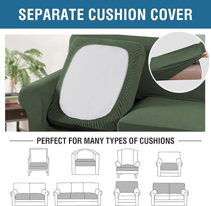 H.VERSAILTEX 3 Piece Stretch Sofa Covers - Image 5