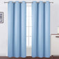 Sky Blue Thermal Blackout Curtains/42 x 95 Inch/Set of 2 Panels Room Darkening by Lemomo